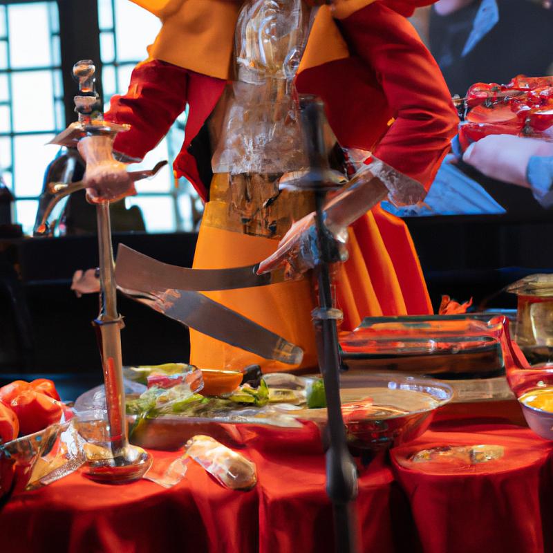 Extravagantní kuchařský show: Jak připravit jídlo s pomocí jednoručního meče. - foto 1