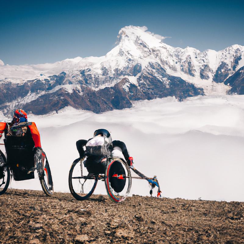 Extrémní závod: Závodníci na kolečkových židlích sestoupí z nejvyšší hory světa. - foto 1