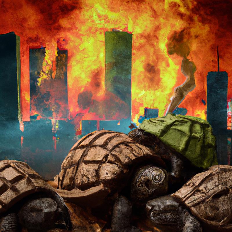 Město zachvátil požár, který způsobily kouřící želvy! - foto 1