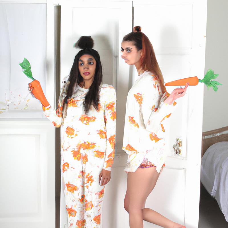 Módní šílenství: Modelky se předvádějí v pyžamech z mrkvového dortu. - foto 2