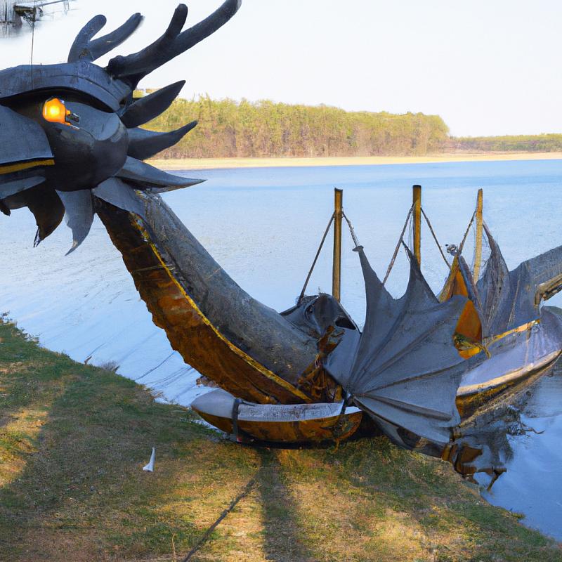 Mýtická bytost s tajemnou mocí: Na březích jezer se objevil dračí člun. - foto 3
