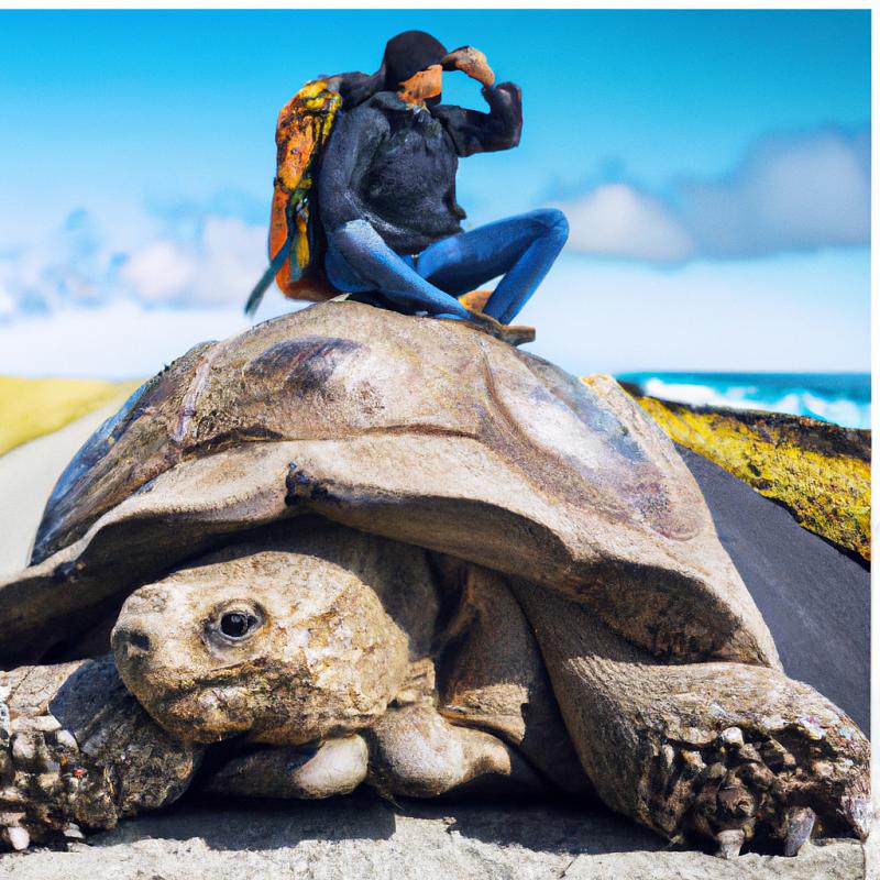Neobyčejné dobrodružství: Muž cestuje po celém světě na zádech obřího želvy. - foto 1