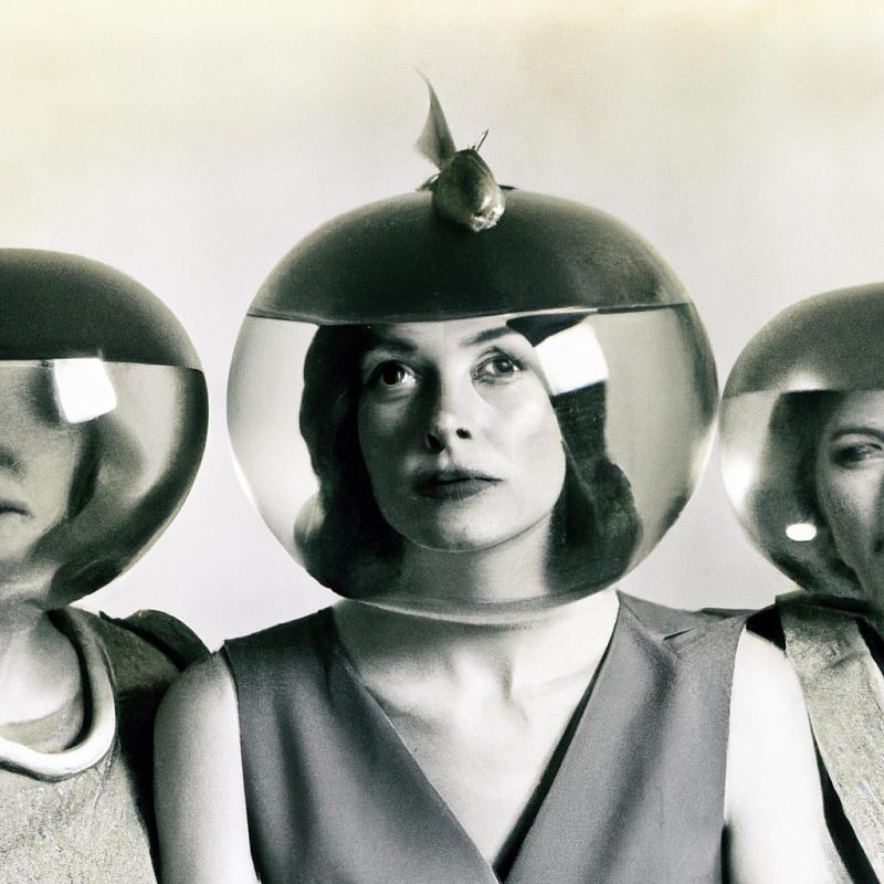 Nová móda: Každý si na hlavu nasazuje rybí misky místo klobouků. - foto 1