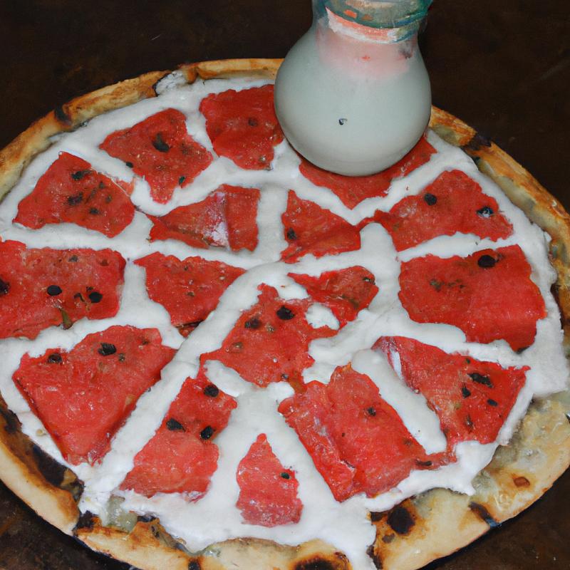 Nový recept vyvolává kontroverze: melounová pizza se sýrovým dipem. - foto 1