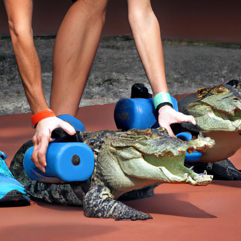 Nový trend ve fitness: Krokodýli jako osobní trenéři. - foto 1