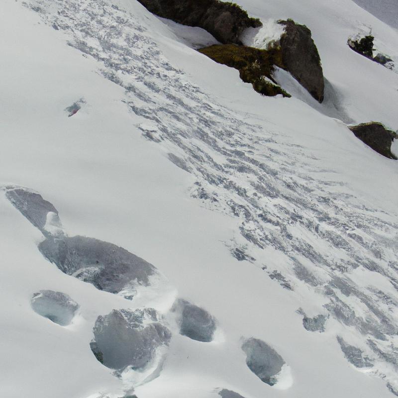 Stopy po neznámém tvorovi ve švýcarských Alpách, zavalila lavina - foto 2