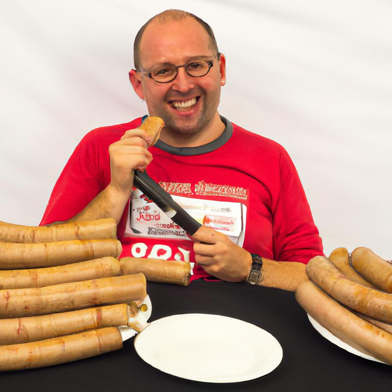 Světový rekord: Muž snědl 1000 párků za 10 minut, bez jediného žvýkačky - foto 1