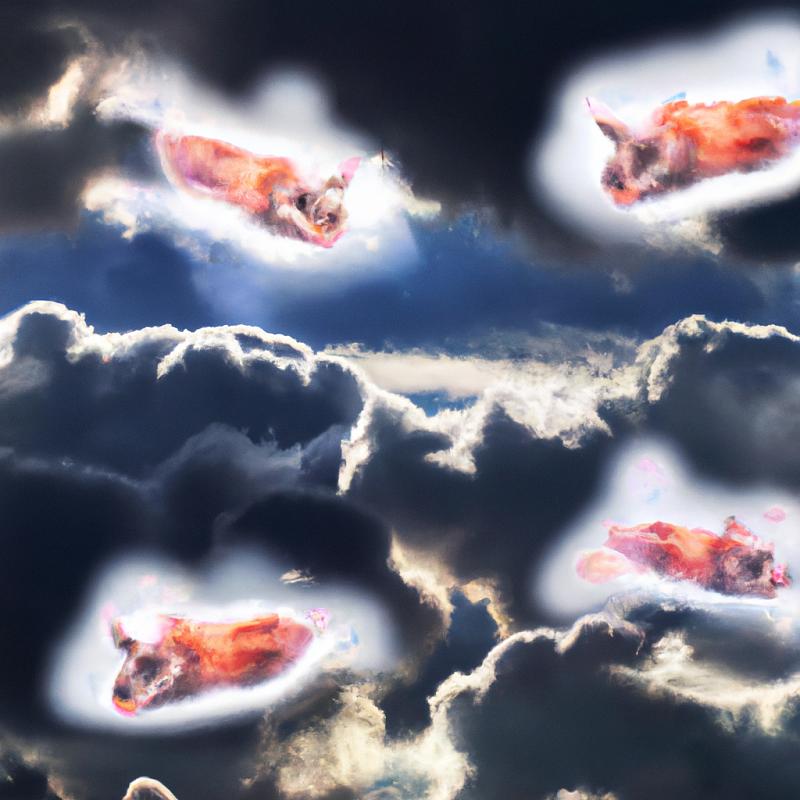 Tajemný fenomén: V oblacích zjištěna kolonie letících prasat. - foto 1