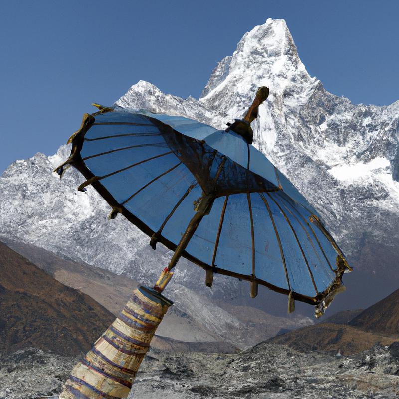 Tajemný prastarý předmět byl objeven v údolí pod Mt. Everest. Asi je to středověký deštník. - foto 2