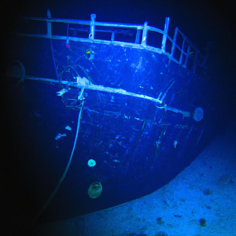 Tajuplná loď nalezená při osidlování avanturisty v temné hlubině oceánu. - foto 3