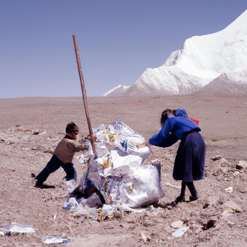 Tibet: Sběrem odpadu po horolezcích si místní děti vydělávají. - foto 1