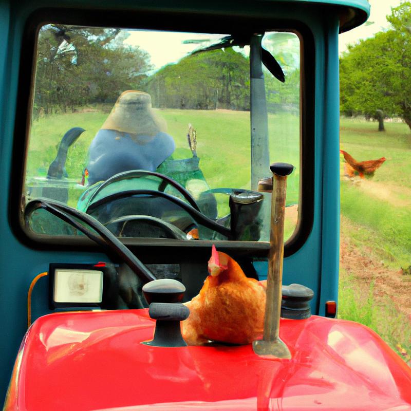 Záhada na farmě: Kury převzaly kontrolu nad traktorem a vyjeli na polní jízdu. - foto 1