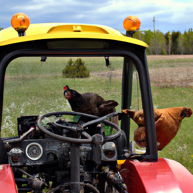 Záhada na farmě: Kury převzaly kontrolu nad traktorem a vyjeli na polní jízdu. - foto 2