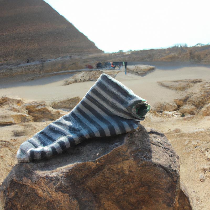 Ztracená ponožka našla své místo mezi velkými pyramidami v Egyptě - foto 1