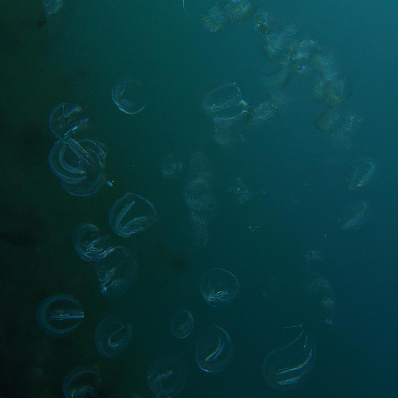 Mlčící úžas při pohledu na volně plovoucí plankton v Indickém oceánu. - foto 3